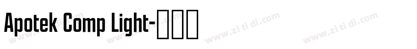 Apotek Comp Light字体转换 Apotek Comp Light字体转换
